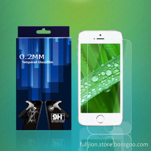 OEM 0.15mm0.2mm0.33mm0.4mm round angle 2.5D curved edge tempered-glass screen protector for iPhone